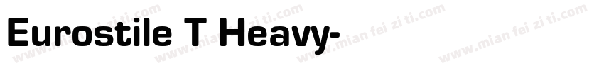 Eurostile T Heavy字体转换